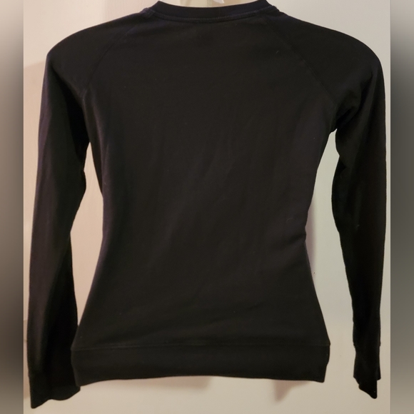 PINK VS Glitter Spellout Vintage Pajama Sweatshirt - Picture 4 of 5